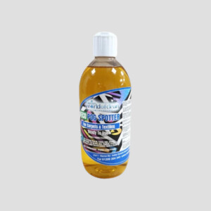 a 500ml bottle of solution's eco paint oil and glue remover on a grey background