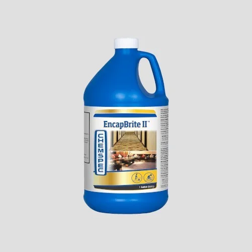 a blue 3.8 litre bottle of chemspec encapbrite 2