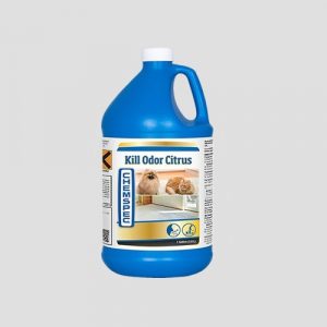 a blue 3.8-litre bottle of chemspec kill odor citrus