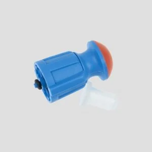 a relief valve assembly replacement for Kwazar Orion Pro sprayers in blue