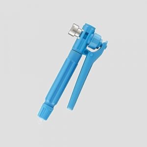 a blue replacement trigger assembly for kwazar orion sprayers