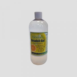 a one litre bottle of resolvit gel gum, oil, grease and paint remover