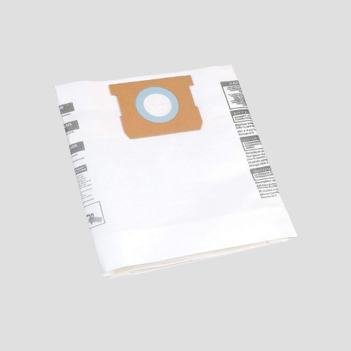 a pack of shop-vac 20/30 litre vacuum cleaner bags on a grey background