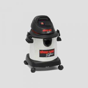 front view of a shopvac super 20si stainless steel wet dry vacuum cleaner