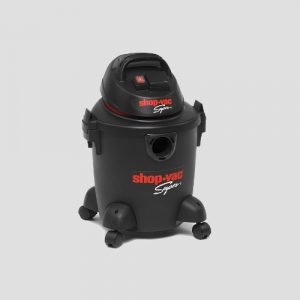 front view of a shopvac super 20s plastic wet dry vacuum cleaner
