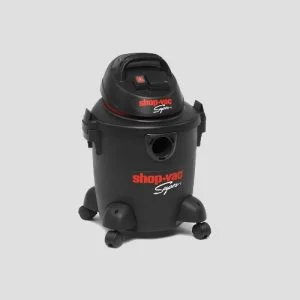 front view of a shopvac super 20s plastic wet dry vacuum cleaner