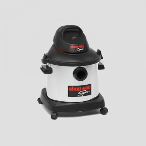 front view of a shopvac super 30i stainless steel wet dry vacuum cleaner