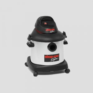 front view of a shopvac super 30si stainless steel wet dry vacuum cleaner