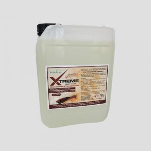 a 5-litre bottle of extreme tea coffee and stain remover on a grey background